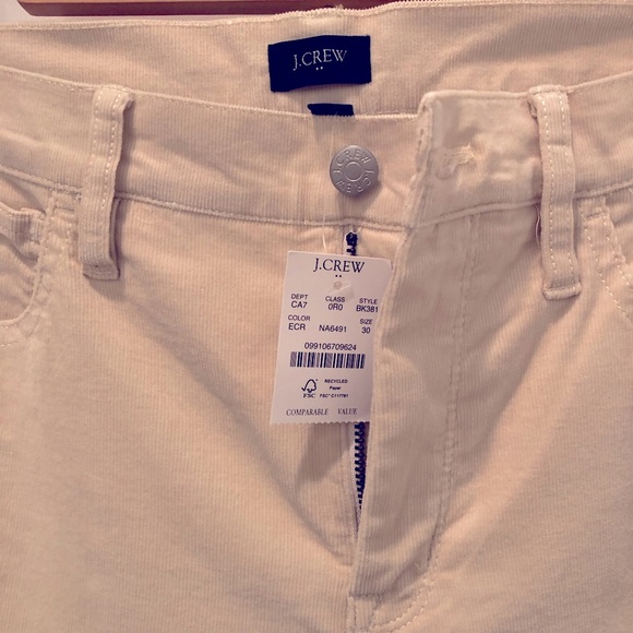 Bone White Corduroy Vintage fit pants - Picture 2 of 3